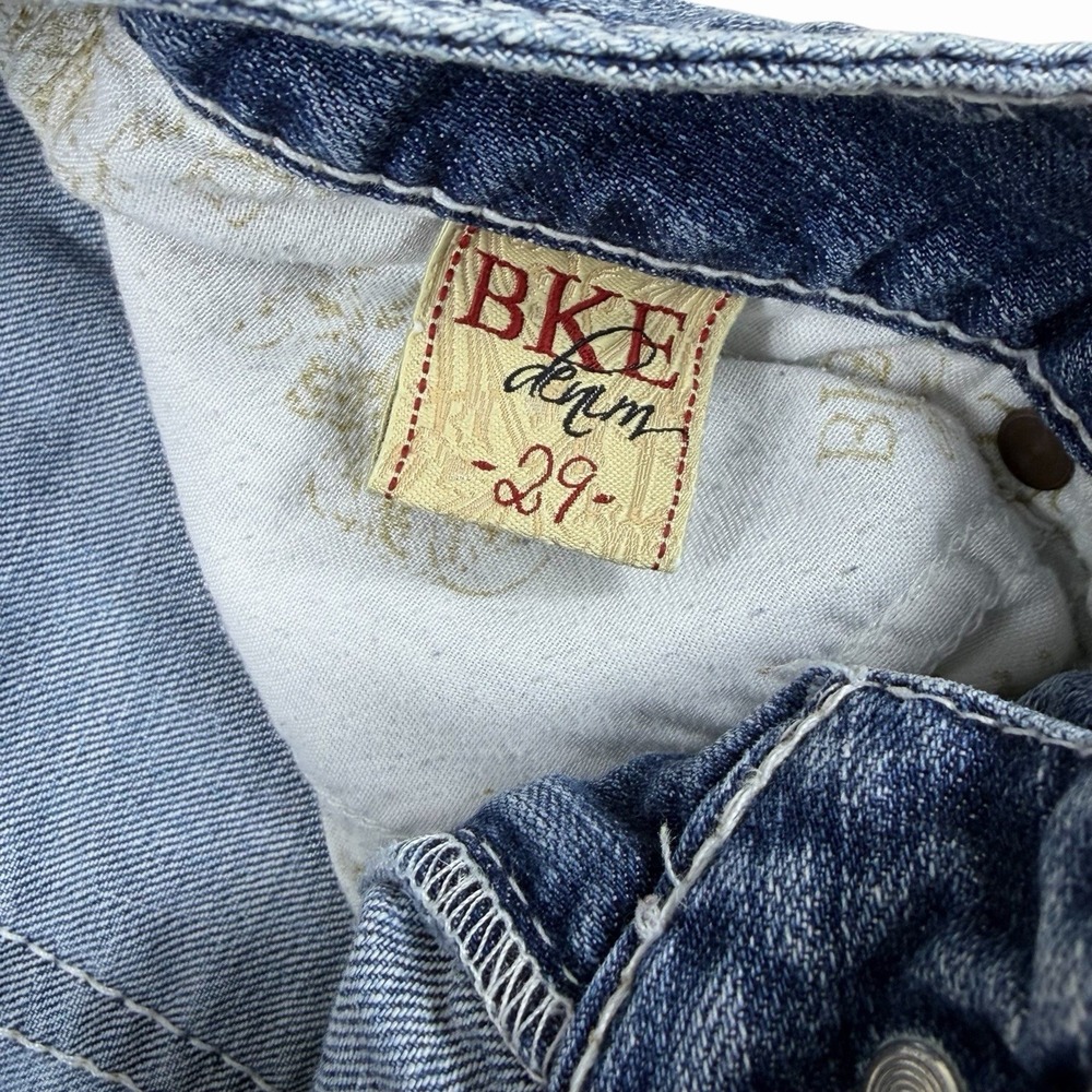 Y2K Buckle BKE‎ Culture Low Rise Stretch Jean Shorts Size 29 Style BKL1529 Booty - Picture 5 of 8